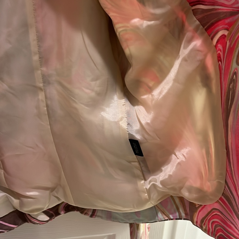 Lafayette 148 New York blazer pink and tan marble design - Picture 6 of 7